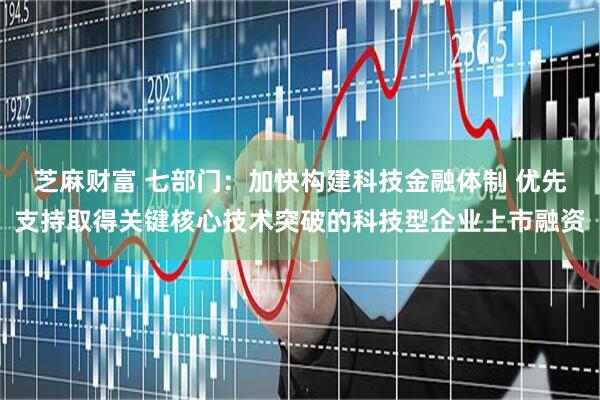 芝麻财富 七部门：加快构建科技金融体制 优先支持取得关键核心技术突破的科技型企业上市融资